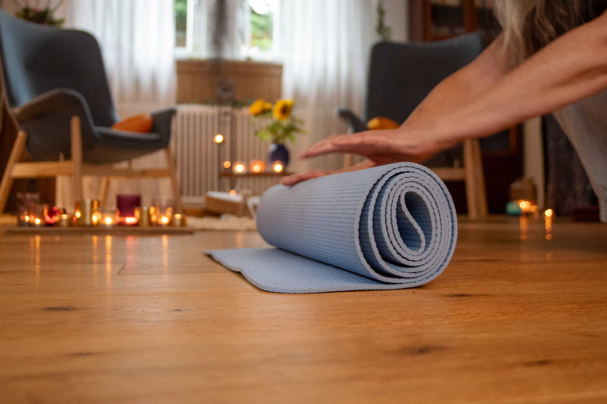 Yoga auf der Matte